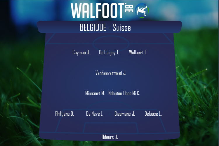 Composition Belgique | Belgique - Suisse (01/12/2020)
