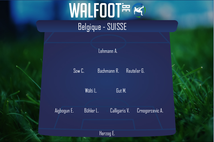 Composition Suisse | Belgique - Suisse (01/12/2020)