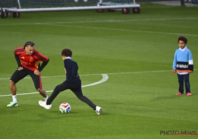 Scène touchante à l'entraînement des Diables : quand les fils de Romelu Lukaku jouent avec leur "grand frère"